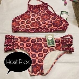 Eidon high neck top full coverage bottoms NWT